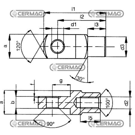 Rosca de montaje de la horquilla M10x1,5 mm 63484