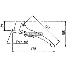 Manetas de embrague con soporte para soldar 62442 Fabricado en Italia