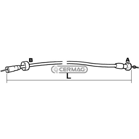 Cavo trasmissione cronogirometro Lunghezza - L 1400 mm 62354 MadeinItaly | NewgardenAgri.com