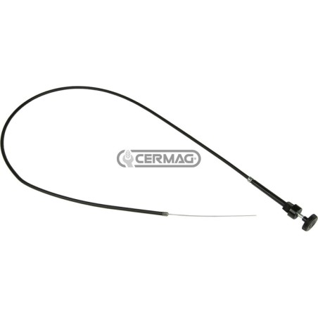 Cable de parada del motor con pomo negro. Longitud: 1110 mm. 60807. Fabricado en Italia. | NewgardenAgri.com