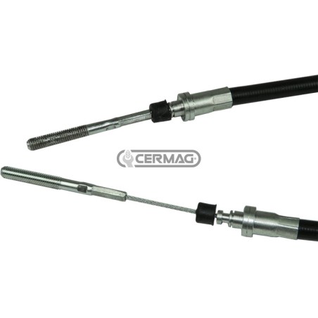 Cable de control del acelerador manual. Longitud: 740 mm. 65307. Fabricado en Italia.