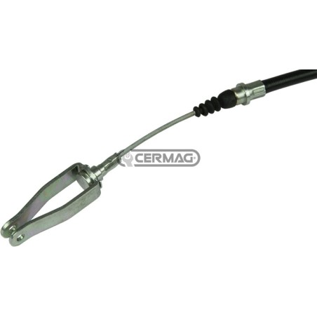 Cable de control del embrague delantero. Longitud: 740 mm. 65316. Fabricado en Italia.