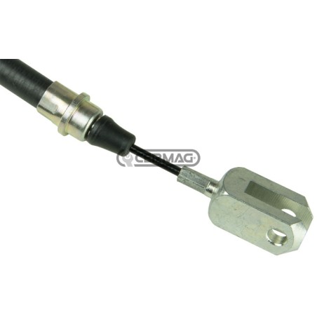 Cable de control del embrague delantero. Longitud: 840 mm. 60818. Fabricado en Italia.