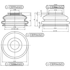 Tapa antipolvo para juntas Goldoni 65437