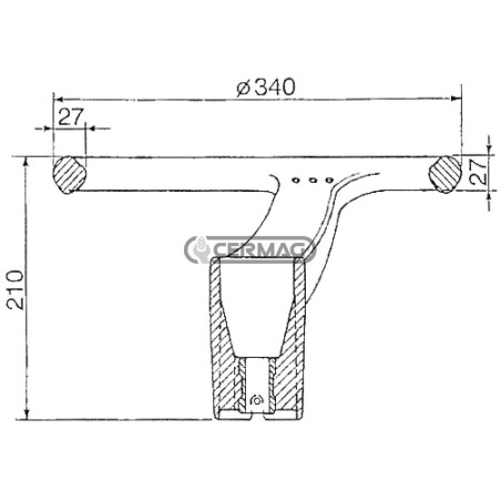 Volant Ø 340 sans revêtement 62456