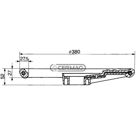 Volant Ø 380 sans revêtement 60235