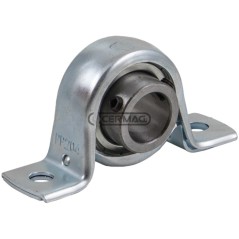 Soporte de cojinete recto de chapa metálica serie SBPP, diámetro 15 mm, 64659 | NewgardenAgri.com