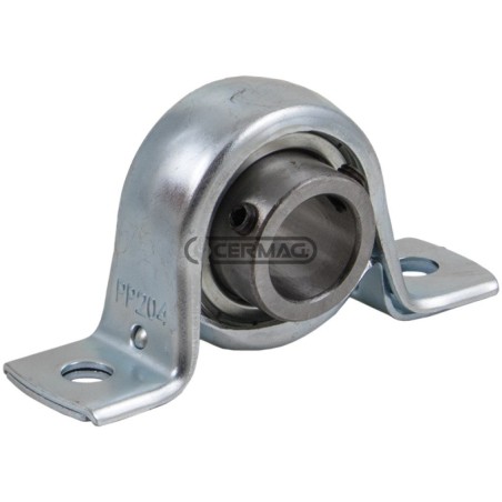 Soporte de cojinete recto de chapa metálica serie SBPP, diámetro 25 mm, 64662 | NewgardenAgri.com