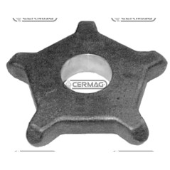 PIÑÓN DE ACERO PASO 80 - 5 DIENTES 62918 | NewgardenAgri.com