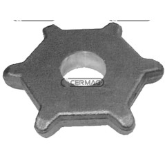 PIÑÓN DE ACERO PASO 80 - 6 DIENTES 62919 | NewgardenAgri.com