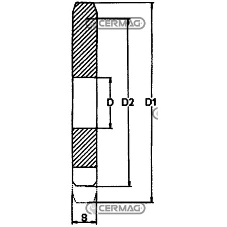 Antriebsritzel aus Stahl, Stufe 100 - 4 Zähne, 62920