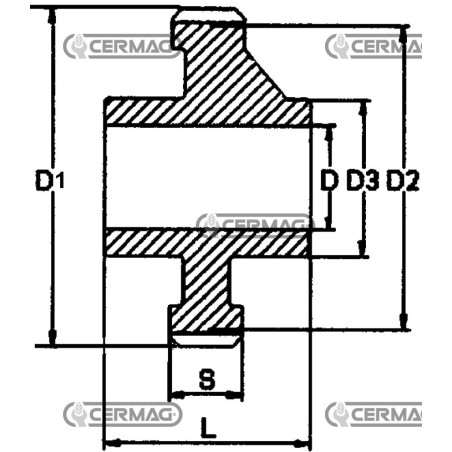 PIÑÓN TENSOR DE CADENA DE HIERRO FUNDIDO 100 PASOS 62922