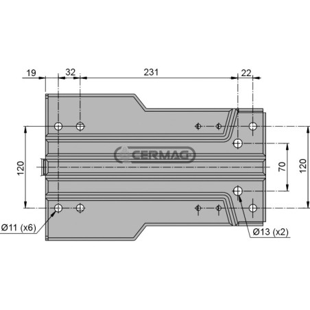 Suspensión neumática moldeada para tractores reversibles de 12 V Modelo M91/A 63475 COBO