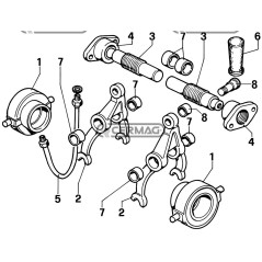 DISINNESTO FRIZIONE DI STERZO FIAT, NEW OLLAND - ALBERINO DI RINVIO 62299 | NewgardenAgri.com