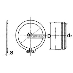 Seeger per alberi Ø 85 mm 61349