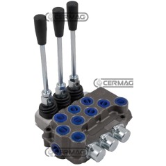 3-lever distributor 3/8" Gas connections DE - DE - SE circuit 81577 Bondioli &amp- pavesi | NewgardenAgri.com