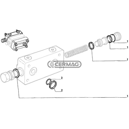 BOSCH 84149 Verteiler-Dichtungssatz für Vorder- und Hinterdeckel