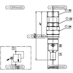 ERSATZVENTIL 80716 Bondioli &amp- Pavesi
