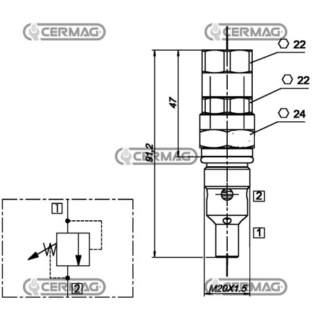 SOUPAPE DE REMPLACEMENT 80716 Bondioli &amp- Pavesi