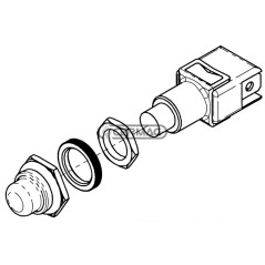 Pulsante ON-OFF 12V 8A con cappuccio per 82026 - 83446 83587 MadeinItaly | NewgardenAgri.com