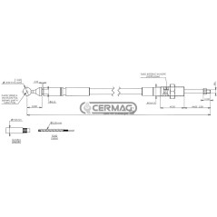 CAVI CON TERMINALE A SFERA - 1750 MM 83443