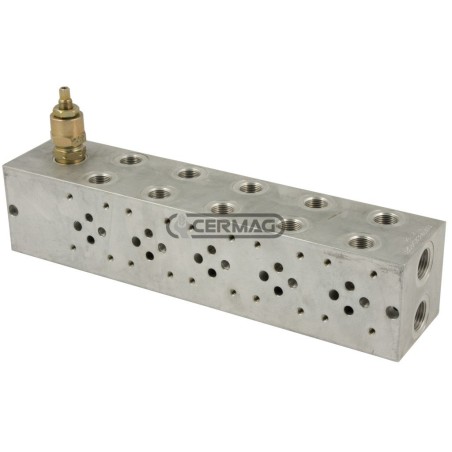 Placa monobloque con válvula de alivio. Número de electroválvulas: 4. 82055 | NewgardenAgri.com
