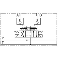 sezione BERNINI con valvola di blocco 12V ON-OFF 84211 Rexroth bosch group