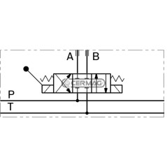 Sección de electrodistribuidor - 12V ON-OFF - 50 L - 3/8" con palanca central cerrada 84222