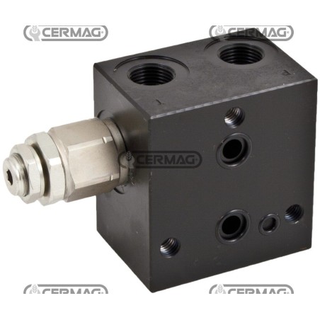 Cabezal de admisión con válvula de alivio de presión y VEI (sin incluir VEI de escape) - 80÷350 bar 82096 Grupo Rexroth Bosch...