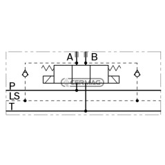 Elemento ON-Off con LS - 12V per centro aperto 84217 Rexroth bosch group