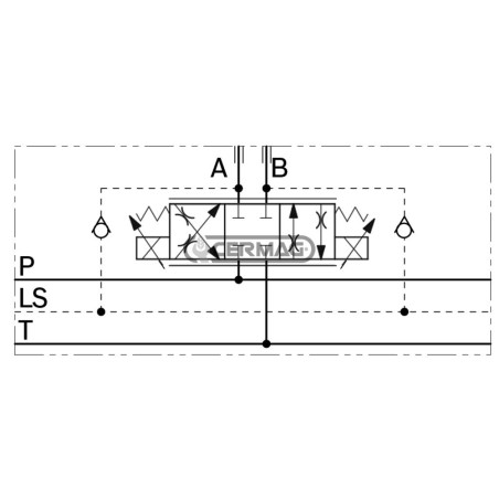 elemento singolo ED4 proporzionale con LS 12V 84229 Rexroth bosch group