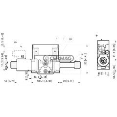 Elemento singolo elettrodistributore - 12 V ON-OFF in LS compensato 83841 Rexroth bosch group