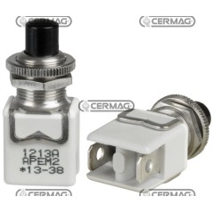 Botón unipolar negro para joystick con 2 fastons 6.3 Tipo ON - OFF Inestable 36910 | NewgardenAgri.com
