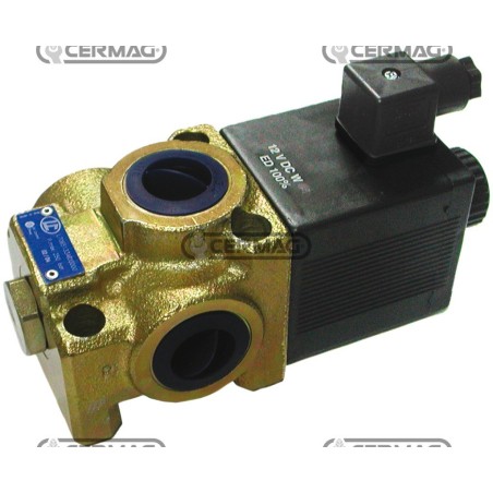 3-way solenoid valve (selector) series VS91 VS92 Connection 1/2" Gas Voltage 12 V 81531 Rexroth bosch group | NewgardenAgri.com