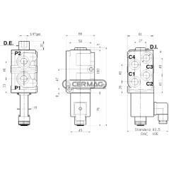 6-way solenoid valve (selector) VS161 series 3/8" Gas connection Voltage 24 V 82133 Rexroth bosch group
