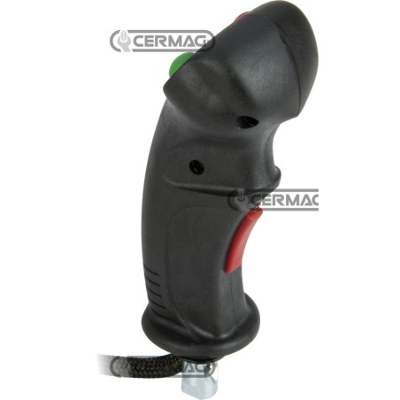 Palanca de control ergonómica de 2 botones con "MAN PRESENT" 83843