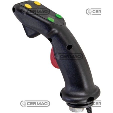 Palanca de control ergonómica de 4 botones con "MAN PRESENT" 83844 | NewgardenAgri.com