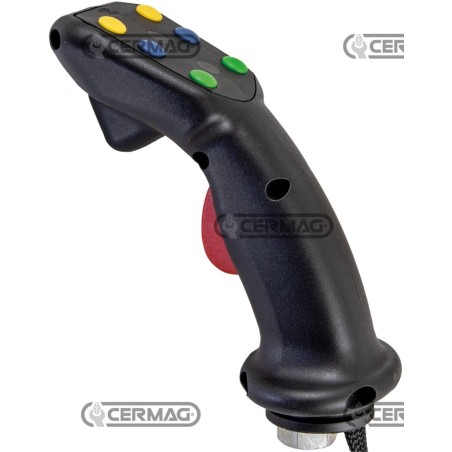 Palanca de control ergonómica de 6 botones con "MAN PRESENT" 83845 | NewgardenAgri.com