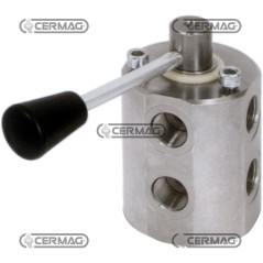 Deviatore di flusso a 6 vie in acciaio Portata 40 l/min 83447 | NewgardenAgri.com