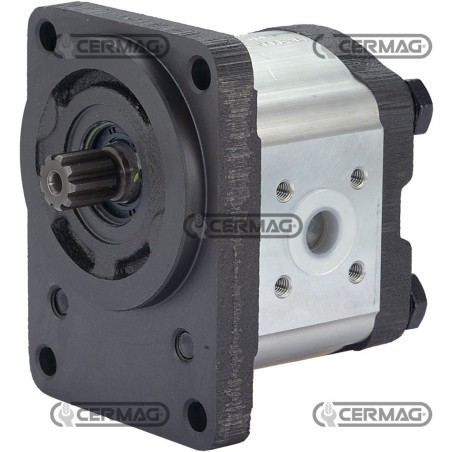 Bomba de engranajes GRUPO 2 Cilindrada 16 cm³ Eje 17x14 - Z.9 Izquierda Rotación 83252 Madeineurope | NewgardenAgri.com