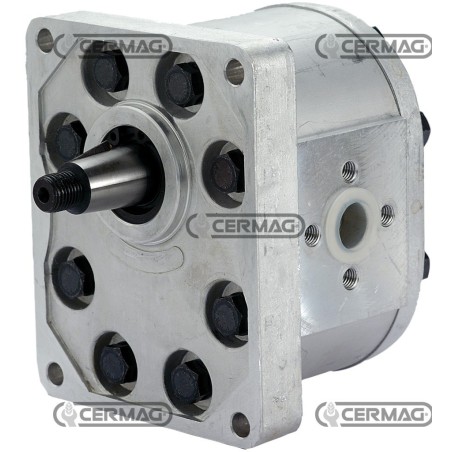 Bomba de engranajes estándar GRUPO 3 Cilindrada 20 cm³ Rotación izquierda 80503 Fabricada en Europa | NewgardenAgri.com