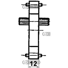 Assembly kit between PLP10 pumps - PLP10 83686 Casappa