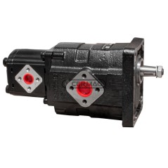 Bomba hidráulica doble CASAPPA KP30 + PLP20. Cilindrada 61+16 cm³. Rotación a la derecha. 83908 Casappa
