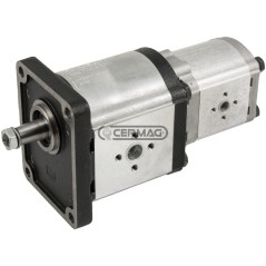 Bomba hidráulica doble CASAPPA PLP30 + PLP20. Cilindrada 51+16 cm³. Rotación a la derecha. 83907 Casappa | NewgardenAgri.com