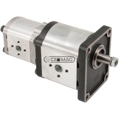 Bomba hidráulica doble CASAPPA PLP30 + PLP20. Cilindrada 51+16 cm³. Rotación a la derecha. 83907 Casappa