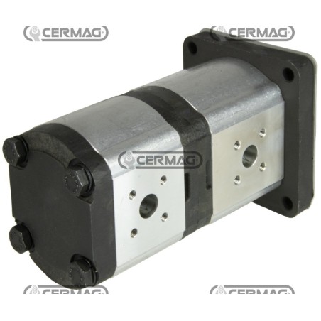 Bomba hidráulica doble para CNH, desplazamiento de 20+11 cm³, rotación izquierda, 84042, HighQuality_ORO