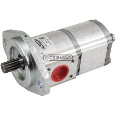 Bomba hidráulica doble para LANDINI Desplazamiento 24+14 cm³ 84636 Casappa | NewgardenAgri.com