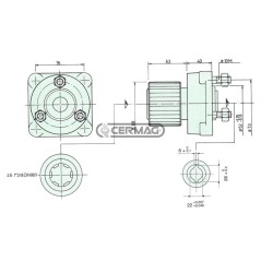 Weibliche Abschleppvorrichtung mit Schnellkupplungskugelgelenk für Hydraulikpumpen 80739
