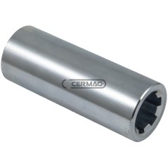 Base para motor orbital. Longitud: 130 mm. Perfil interno: 1" 3/8" - 25 mm con chaveta 32091. | NewgardenAgri.com