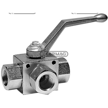 RUBINETTI A SFERA A 3 VIE, 1/4" 81608 | NewgardenAgri.com